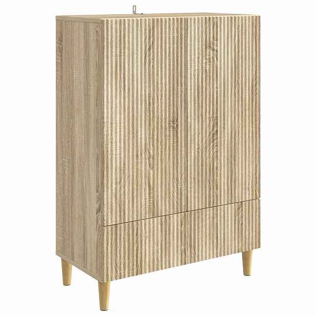 vidaXL Servírovací skříň Dub sonoma 66 x 34,5 x 95 cm Kompozitní dřevo
