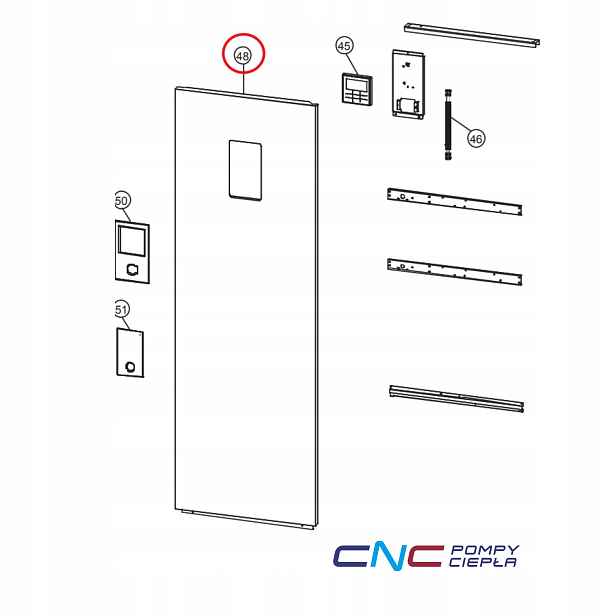 Panasonic ACXE06 00030A ACXE06 00030ACZ Přední deska krytu, jedna ze