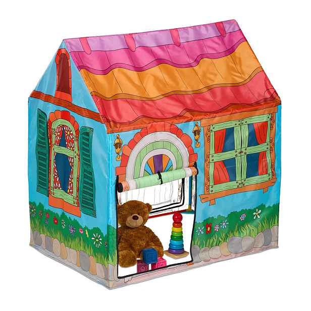 Relaxdays STAN Vícebarevný dětský domek polyester 103x96x75 cm