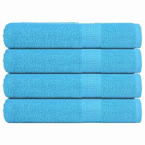vidaXL Ručníky FROGN 4 ks tyrkysové 100x200 cm 360 g/m²