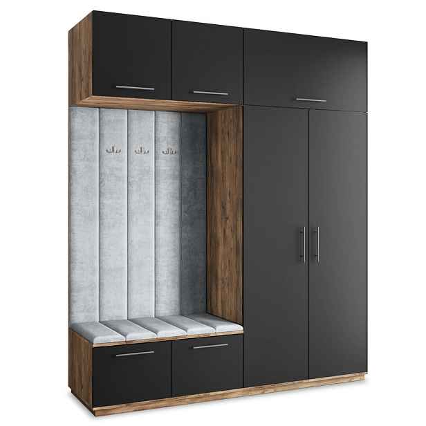 MASSENO MODERNÍ PŘEDSÍŇOVÁ SKŘÍŇ REMA, 200/240/60 cm, dekor dub