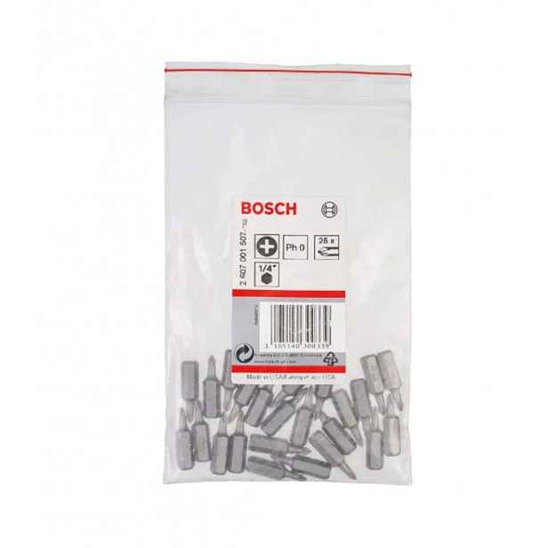 Bosch - Sada bitů PH0, délka 25 mm, 25 ks 2607001507