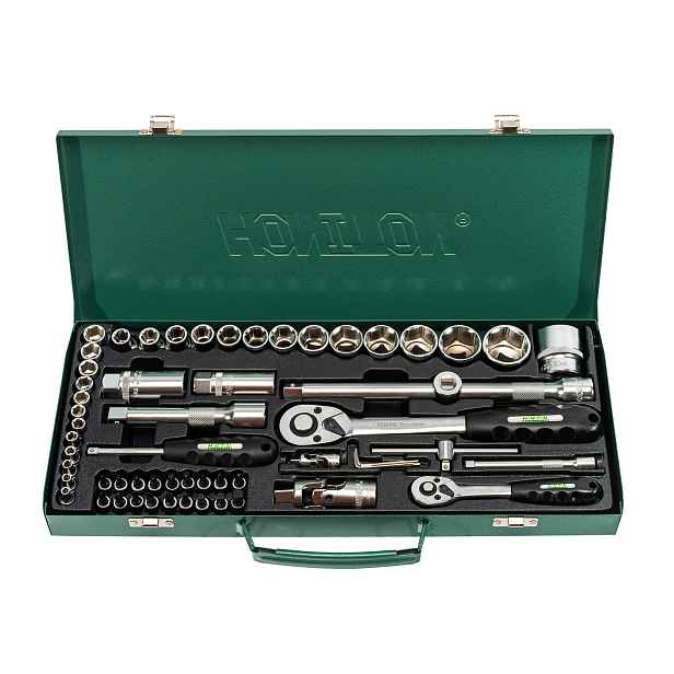 HONITON Sada hlavic 1/4”-1/2” 59 dílů