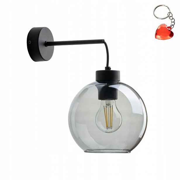 Nástěnná lampa Cubus Černá Kov Osvětlení Do 28 cm Tk Lighting