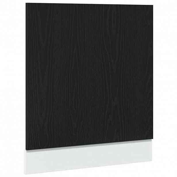 vidaXL Panel k myčce "Lyon" černý dub 60x1,5x67 cm, konstrukční dřevo