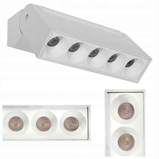 Nástěnné Svítidlo Reflektor Otočné Bodové Bílé Led 10W Neutrální Barva 4000K
