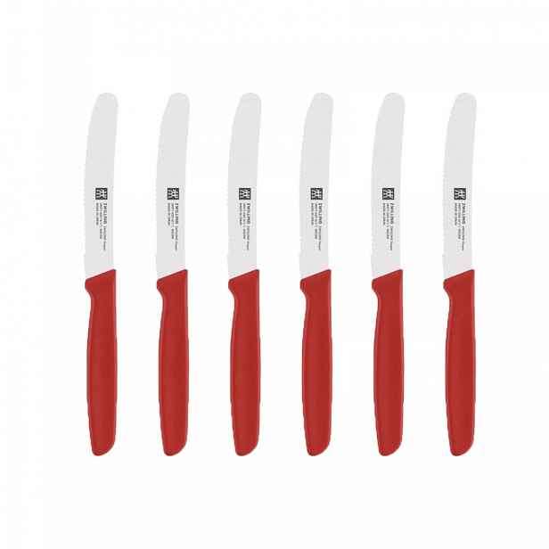 Sada 6 nožů Zwilling Twin Grip 12 cm Červené