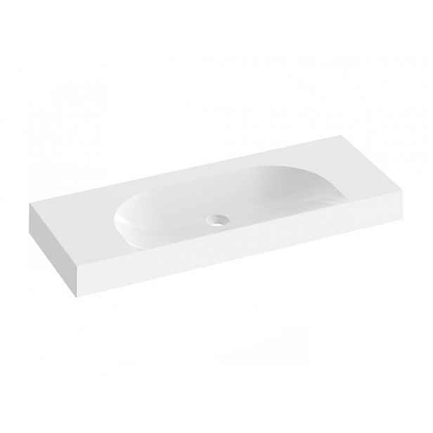 Umyvadlo Ravak Lite 120x45 cm bez otvoru pro baterii, bez přepadu XJX01312000