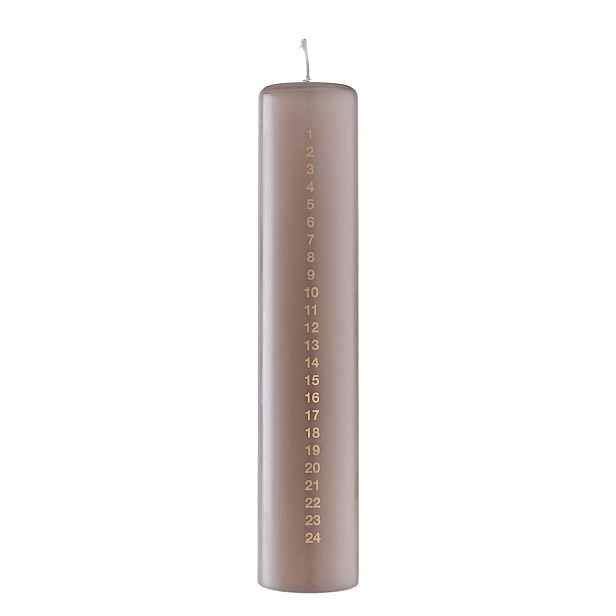 ADVENT Svíčka adventní - hnědá