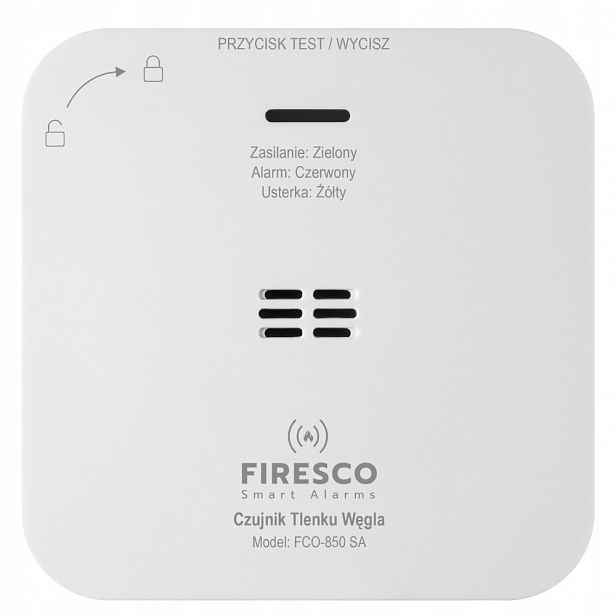 Firesco Detektor Oxidu Uhelnatého FCO-850 Je Určen K Ochraně Před Toxickými Plyny