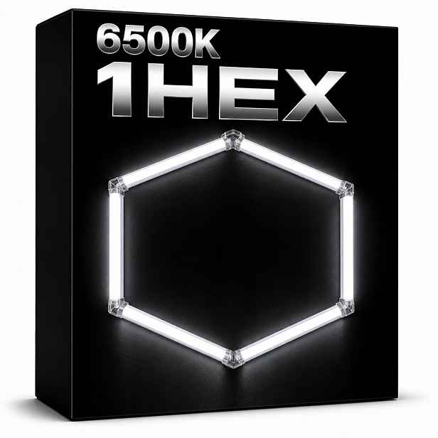 Led panel jeden hexagon černý 42W 6500K 92x79 Cm auto detailing