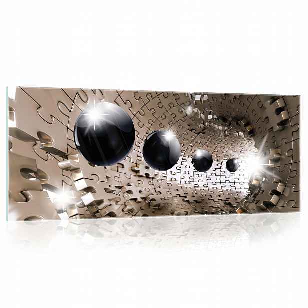 Obraz na skle Abstrakce tunel 3D 125x50