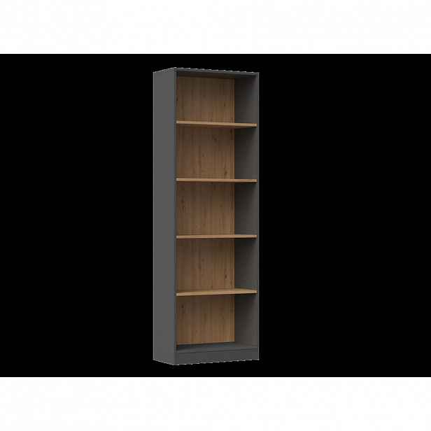 RAUMHIRSCH FURNITURE KNIHOVNA Anthracit, Artisan 60/182/30