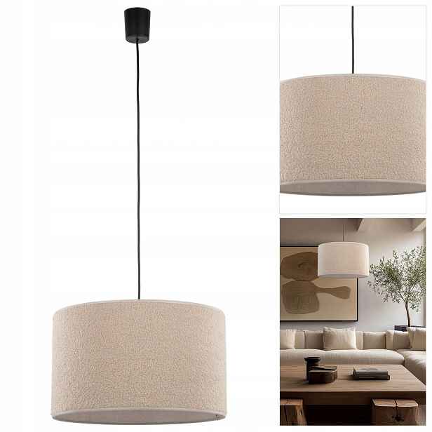 Závěsná lampa béžová Vellum, moderní, výrazná forma nad stůl Tk Lighting