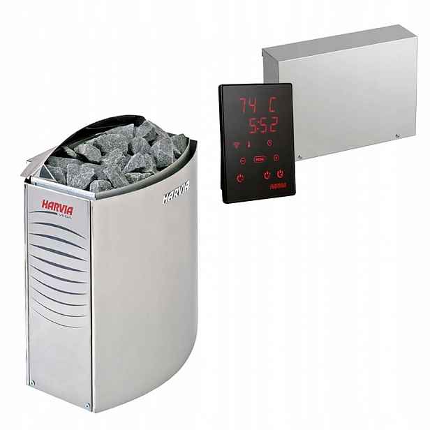 Sada Harvia – Kamna BC90E 9 kW a ovladač Xenio CX170XW WiFi