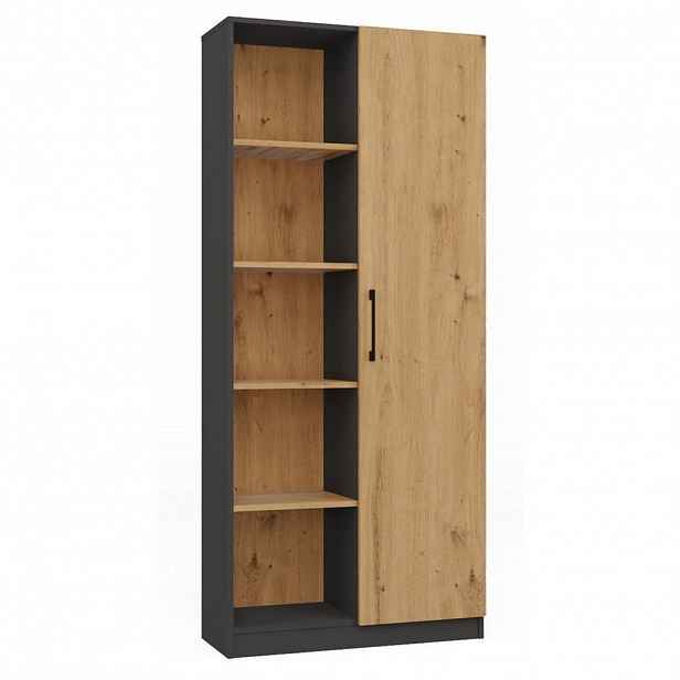 RAUMHIRSCH FURNITURE KNIHOVNA antracitová, Artisan 80/182/30