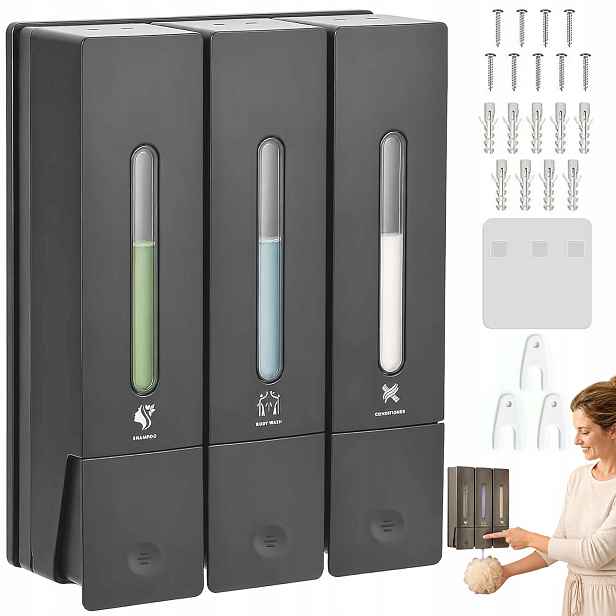 Automatický Dávkovač Pěnového Mýdla 3 Komory Dispenser 1200 ML Na Stěnu