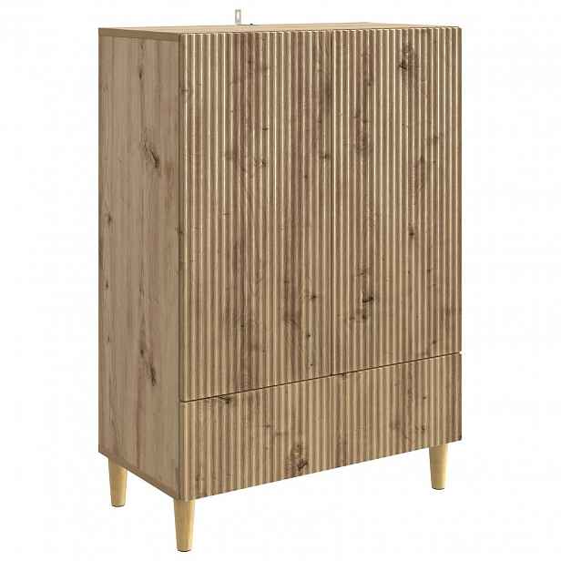 vidaXL Servírovací skříň Dub artisan 66 x 34,5 x 95 cm