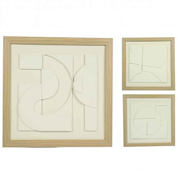 Abstraktní 3D obraz MOSAIC, 38x38 cm - různé druhy