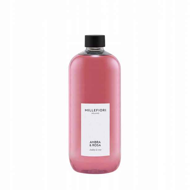 Náhradní náplň do difuzéru Millefiori Milano 500 ml Ambra & Rosa