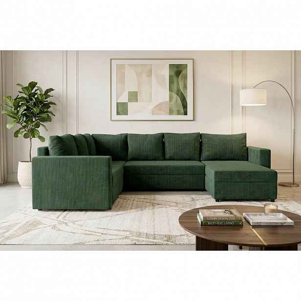 P & B SEDACÍ SOUPRAVA, textil, zelená