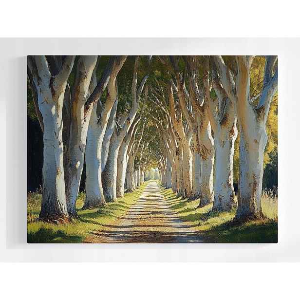 Plakát Aleja Stromů Cesta Les Příroda Krajina 100x75