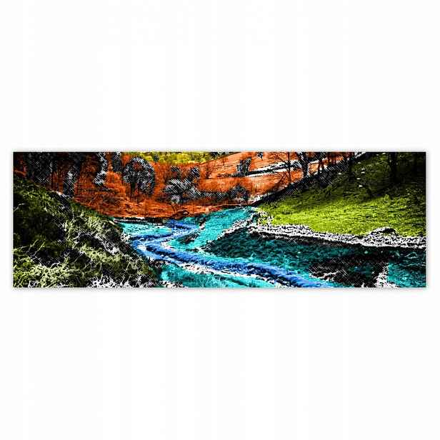 Plakáty 200x66 Krajina v komiksovém stylu