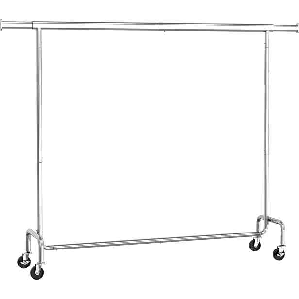 SONGMICS Stojan na oblečení Fabio s nastavitelnou šířkou 160/200 cm chromovaný