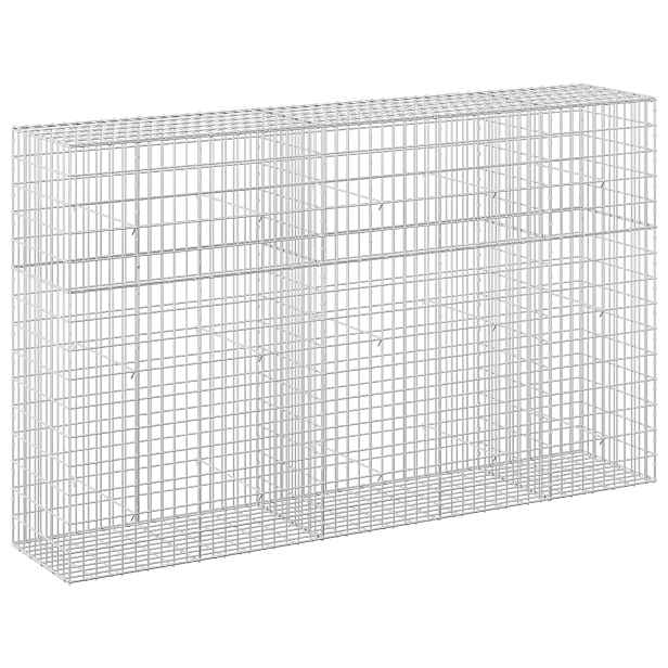 vidaXL Gabion s drátem 5 mm a síťkou 5x10 cm 250x50x150 cm