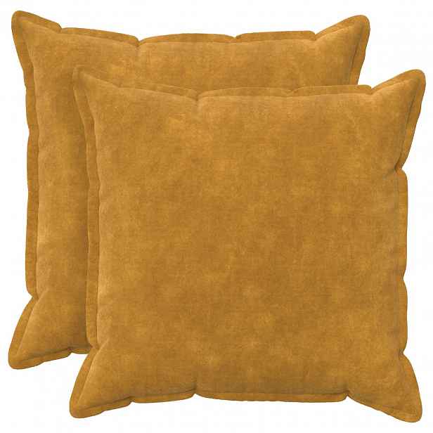 vidaXL Povlak na polštář 2 pcs HOUTEN Žlutá 60 x 60 cm