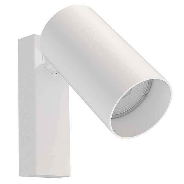Moderní nástěnná lampa s vypínačem Mono bílá led tuba spot