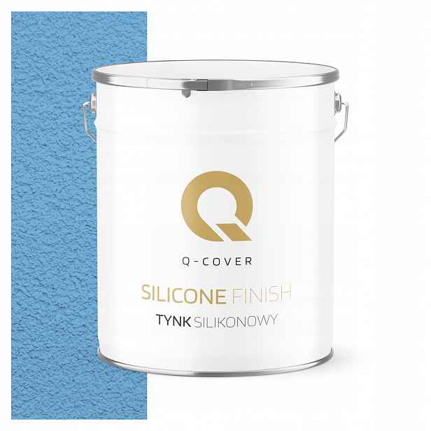 Silikonová Fasádní Omítka Modrá F116 7KG Beránek Granulace 1.5mm