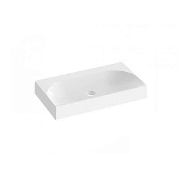 Umyvadlo Ravak Lite 80x45 cm bez otvoru pro baterii, bez přepadu XJX01380001