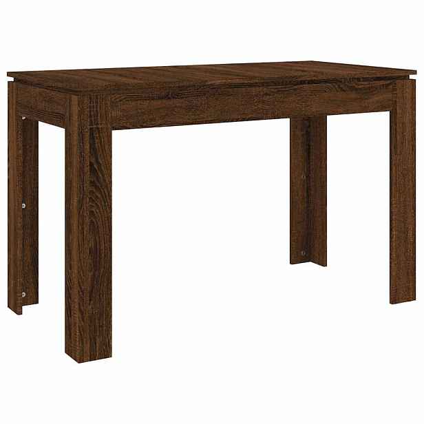 vidaXL Jídelní stůl hnědý dub 120 x 60 x 76 cm kompozitní dřevo