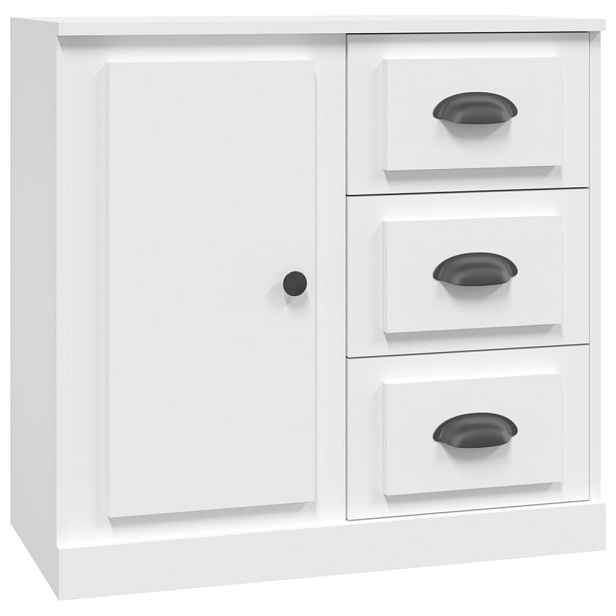 vidaXL Příborník bílý 70 x 35,5 x 67,5 cm kompozitní dřevo