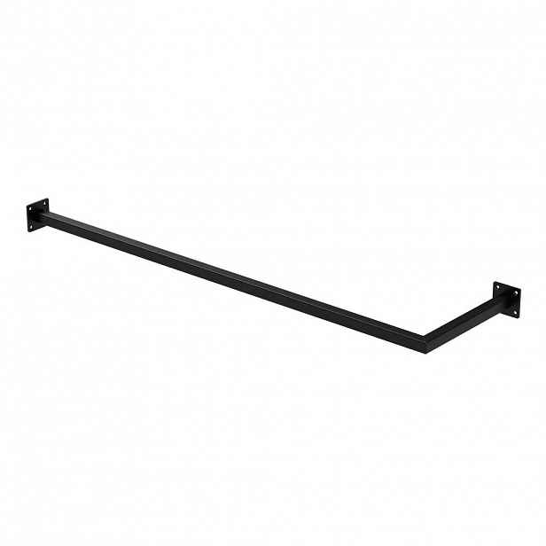ML-DESIGN VĚŠÁK do rohu V30 cm x Š100 cm černý z oceli ve tvaru U