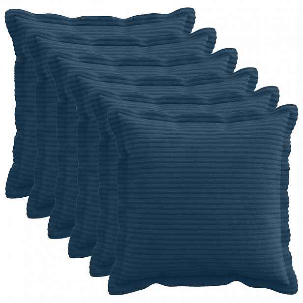 vidaXL Povlak na polštář 6 ks HOUTEN Námořnická modrá 40 x 40 cm