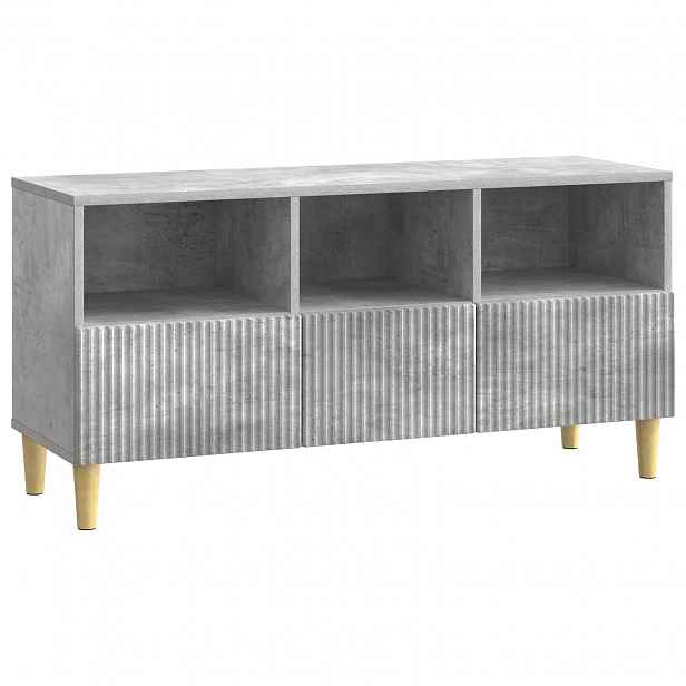 vidaXL Televizní skříň 102 x 34,5 x 50 cm Betonově šedá