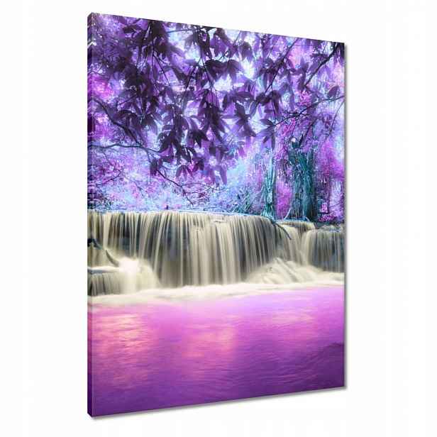 Obrazy 60x80 Fialový vodopád