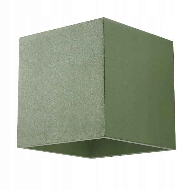 Sollux Lighting Quad nástěnné svítidlo olivově zelené čtvercové nahoru a dolů 1xG9 8W