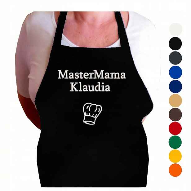 Master Mama Kuchyňská Zástěra Dárek Pro Maminku Ke Dni Matek A Narozeninám Výšivka