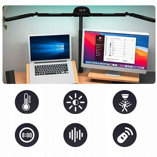Stolní Lampa Rgb Led S Pohybovým Senzorem, Nastavitelná, Školní Výuka Práce