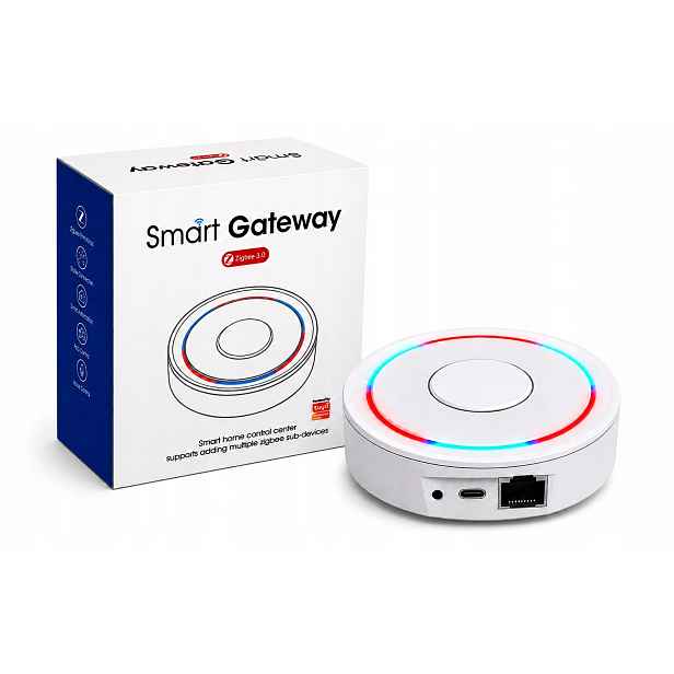 Brána Gateway Centrála Led ZigBee WiFi Lan Tuya Apple Home Kit ZW05BH