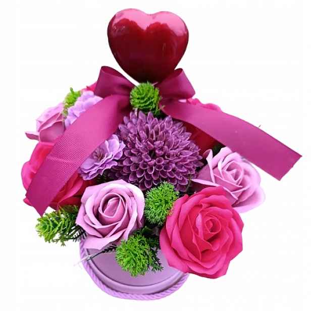 Flower Box Velký Mýdlové Květy Kytice Jako Dárek Růže Narozeniny Valentýna