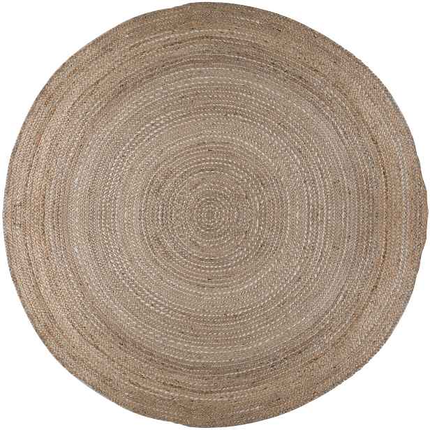 Kusový koberec Capri Jute Natural kruh, 180x180 (průměr) kruh, béžová, chodba / předsíň, Flair Rugs