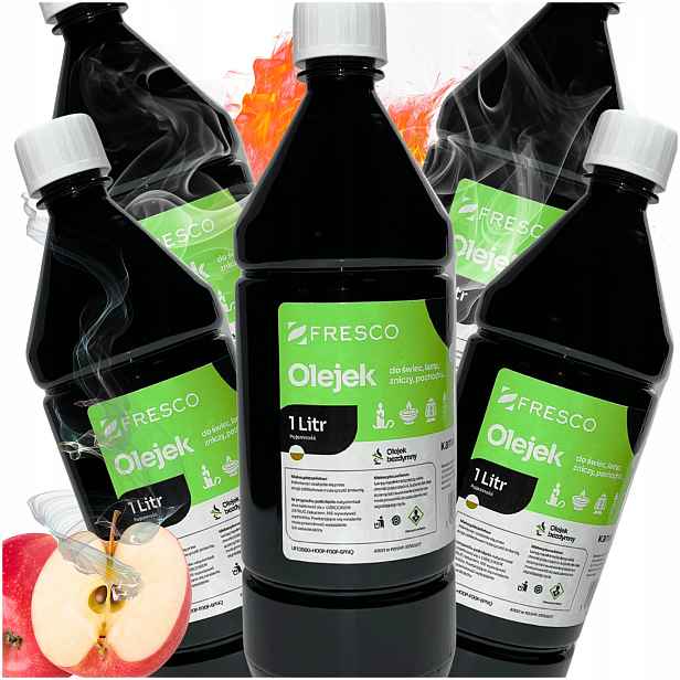 Set 5x Palivo do pochodní Bez Kouře olej na svíčky s vůní ovoce