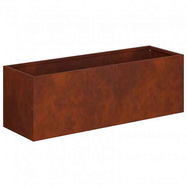 vidaXL Zahradní pěstebník Rezavá 60 x 20 x 20 cm