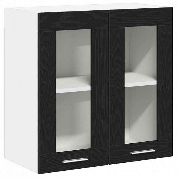 vidaXL Závěsná skříňka Černý dub 60 x 31 x 60 cm Kompozitní dřevo
