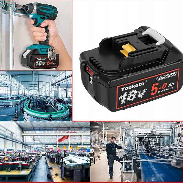 Akumulátor Baterie náhradní pro Makita BL1850 BL1840 BL1830 LXT-400 18V 5Ah