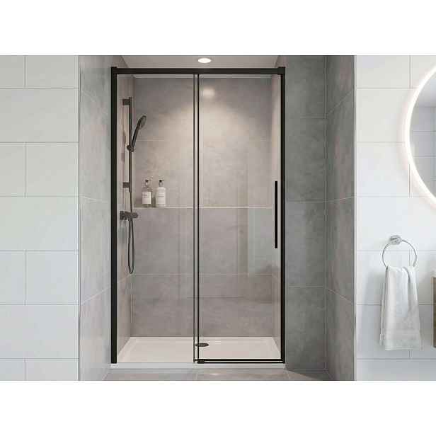 Gelco Lux - Sprchové dveře 100 cm, čiré sklo/černá GU1210B